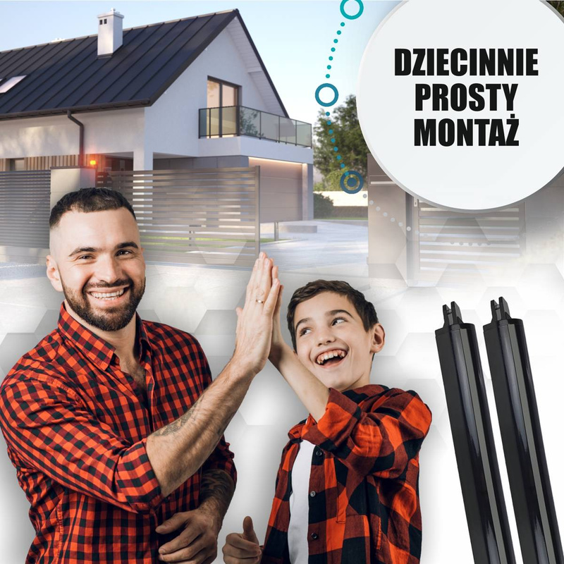 Napęd do bramy dwuskrzydłowej ARM300 3,5m/300kg Zestaw