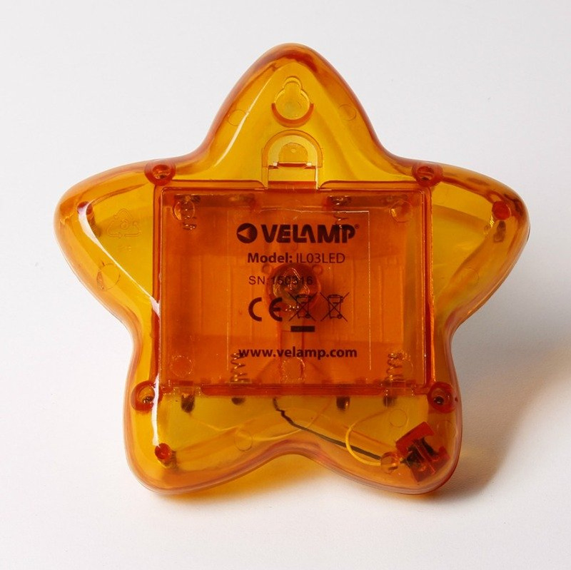 Lampka nocna Velamp IL03 w kształcie gwiazdki pokojowa na baterie