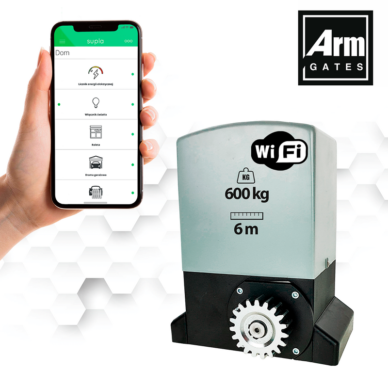 Napęd do bramy przesuwnej ARM600 6m/600kg z WIFI
