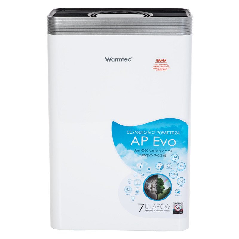 Oczyszczacz powietrza Warmtec AP Evo 7 etapów + diody UV do 50m2 