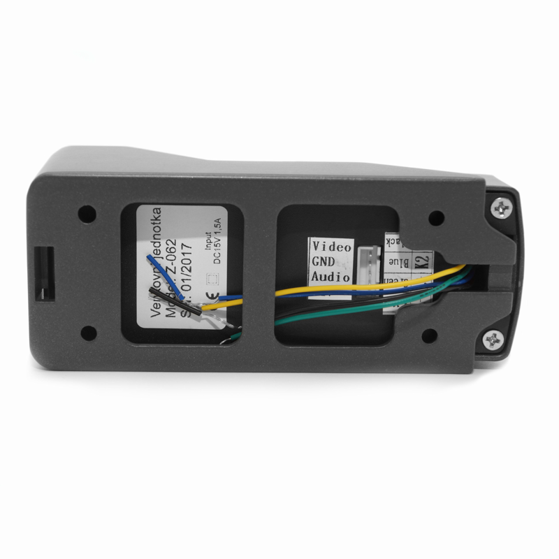 Kaseta zewnętrzna MOVETO 541062 IP44 do wideodomofonu M-060 kaseta jednolokatorska zewnętrzna z dwoma przyciskami i kamerą na podczerwień