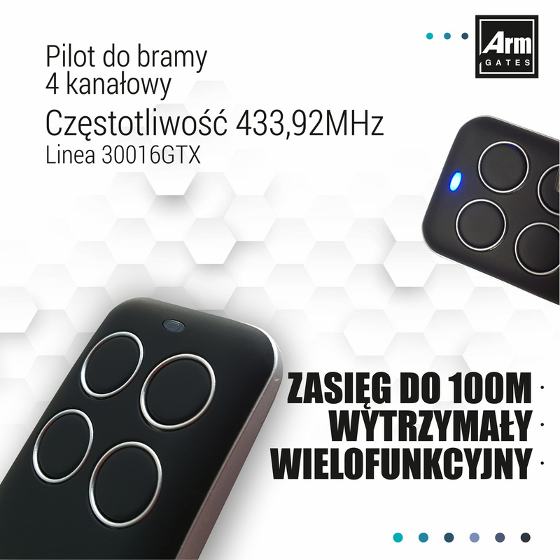 Napęd do bramy przesuwnej ARM600 (LEW370) 6m/600kg Zestaw z WIFI 4 Piloty