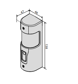 Fotokomórki BFT AKTA A30 fotokomórki regulowane w pionie i poziomie zasięg do 30m Zestaw