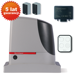 Napęd do bramy przesuwnej NICE RUN400HS do 400kg 24V Zestaw