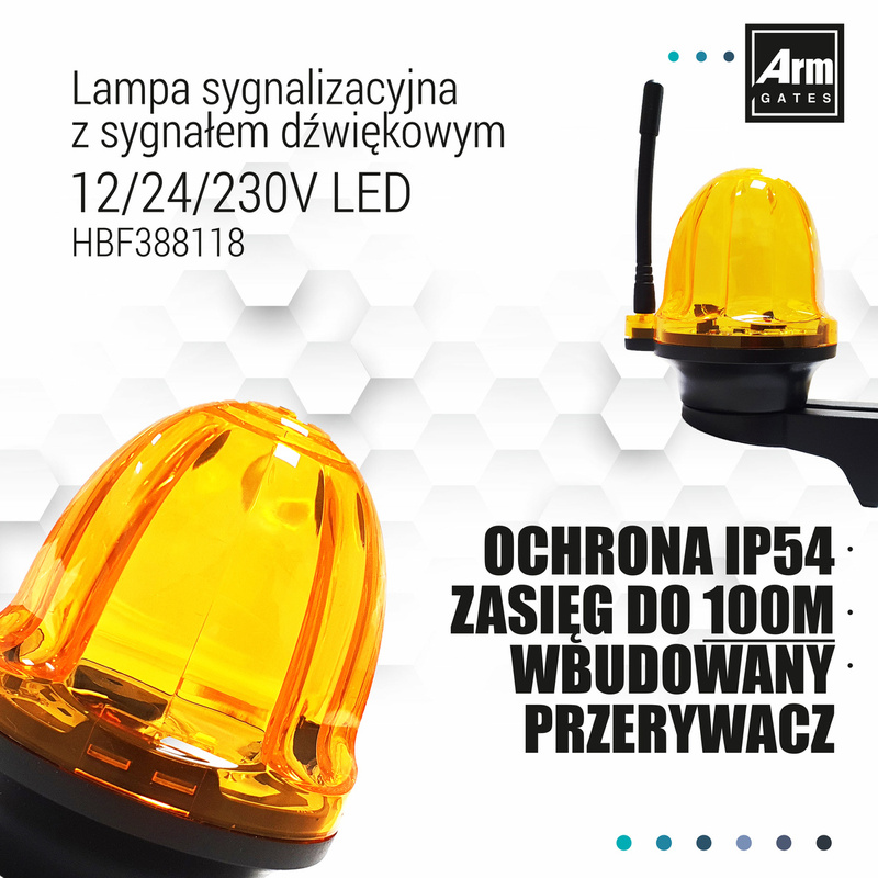 Napęd do bramy dwuskrzydłowej ARM300 3,5m/300kg Zestaw z 4 pilotami i akumulatorem