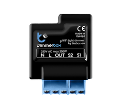 Ściemniacz światła BleBox DimmerBox 230V z WiFi włączaj i wyłączaj oświetlenie w domu ogrodzie i firmie smartfonem lub tabletem oszczędzaj energię elektryczną
