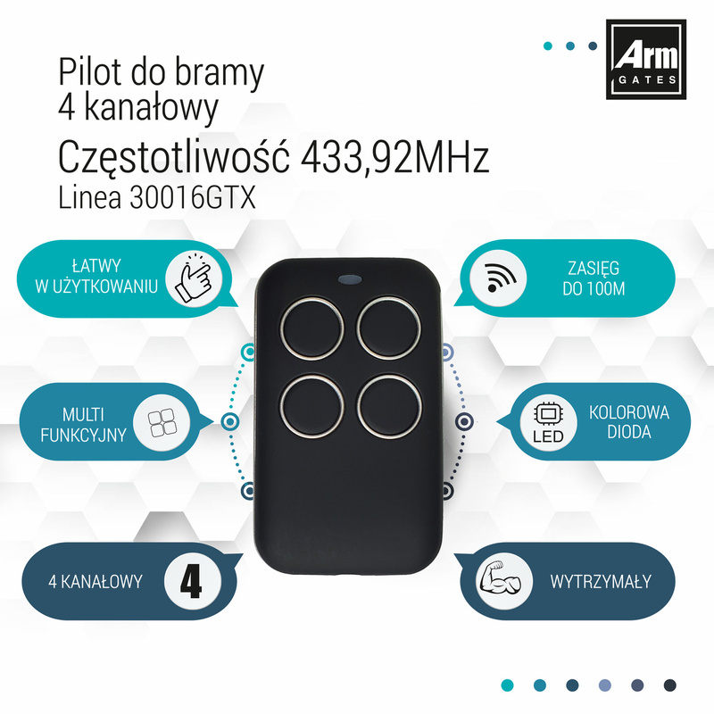 Napęd do bramy przesuwnej ARM600 (LEW370) 6m/600kg Zestaw z WIFI 4 Piloty