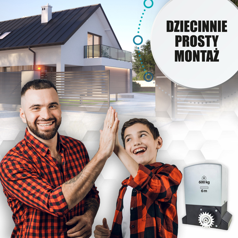 Napęd do bramy przesuwnej ARM600 6m/600kg z WIFI