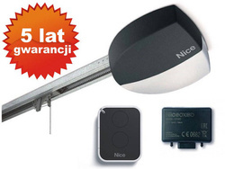 Napęd do bramy garażowej NICE SPIN22 2,35m/9m2 szyna 4m, pasek kevlarowy z 5-letnią gwarancją