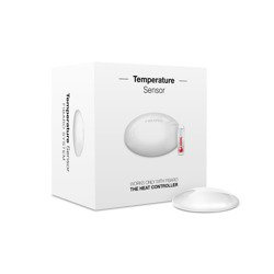 Czujnik temperatury Fibaro Temperature Sensor FGBRS-001 bezprzewodowy czujnik temperatury do użycia z głowicą termostatyczną zapewnia idealną temperaturę