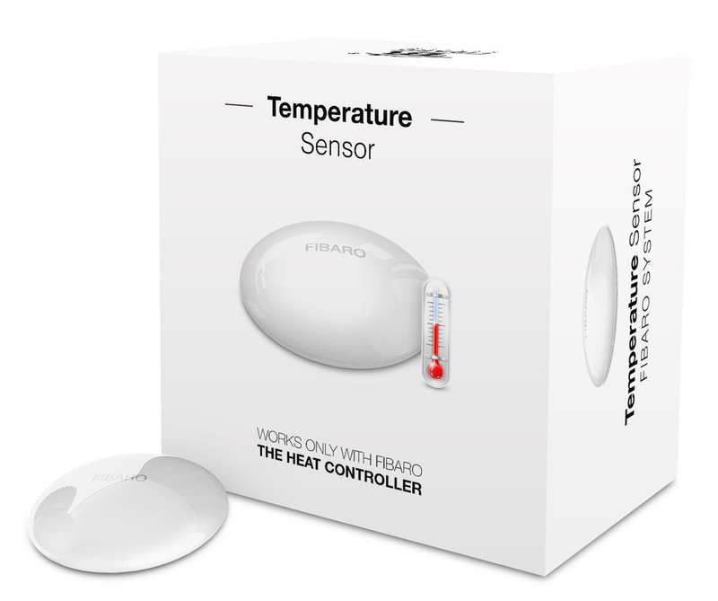 Czujnik temperatury Fibaro Temperature Sensor FGBRS-001 bezprzewodowy czujnik temperatury do użycia z głowicą termostatyczną zapewnia idealną temperaturę