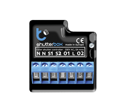 Sterownik rolet BleBox ShutterBox 230V pozwala na zautomatyzowanie pracy okien rolet elektrycznych i markiz za pomocą smartfonów i tabletów