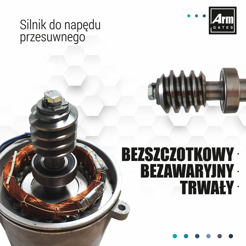 Napęd do bramy przesuwnej ARM2000 (LW750) 12m/2000kg 2 piloty 5 lat gwarancji