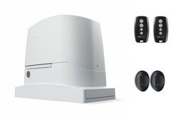 Napęd do bramy przesuwnej NICE KingGates Dynamos600 24V, 2 piloty do bramy i fotokomórki w zestawie