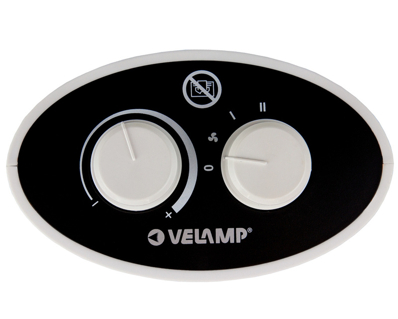 Grzejnik Velamp PR152 1500W elektryczny termowentylator w technologii ceramicznej o niskim zużyciu energii idealny do sypialni biura jako tymczasowe ogrzewanie