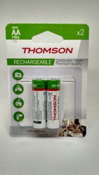 Akumulator HR6 THOMSON 150340 AA 1,2V 2500mAh 2szt wydajne baterie ładowalne z długą datą przydatności