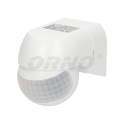 Czujnik ruchu ORNO MINI OR-CR-242 IP44 800W 180 stopni biały do automatycznego sterowania oświetleniem lub innymi urządzeniami elektrycznymi