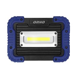 Naświetlacz roboczy ORNO ROBOTIX SLIM LED OR-NR-6151L4 20W z baterią Li-Ion 4400mAh i ładowarką USB do oświetlenia prac wykonywanych na zewnątrz w domu garażu piwnicy
