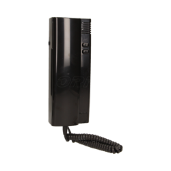 Unifon wielolokatorski cyfrowy ORNO WEKTA TK-7-CZ czarny nowoczesny i funkcjonalny aparat domofonowy