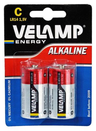 Bateria alkaliczna LR14 1,5V 2szt Velamp 