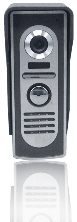 Kaseta zewnętrzna MOVETO 541062 IP44 do wideodomofonu M-060 kaseta jednolokatorska zewnętrzna z dwoma przyciskami i kamerą na podczerwień