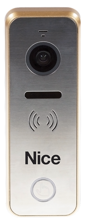 Kaseta zewnętrzna NICE EYE G do wideodomofonów NICE IP66 szerokokątna kamera zapewnia duże pole obserwacji przed panelem
