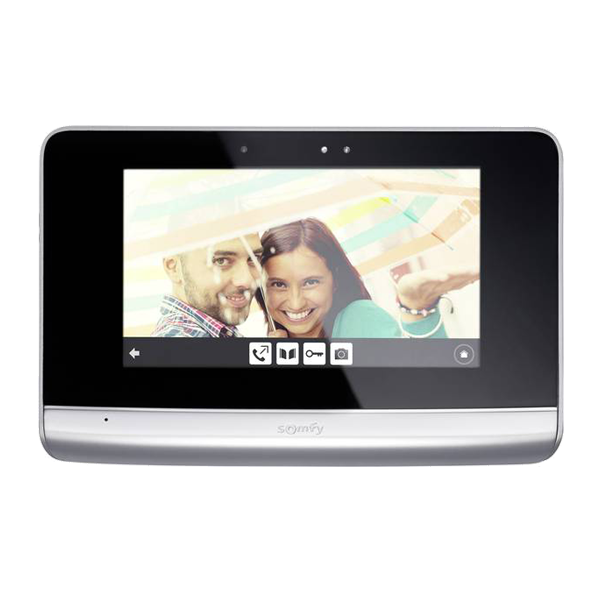 Monitor wewnętrzny Somfy V500 2401458 7'' wysokiej jakości dodatkowy monitor dla wideodomofonu