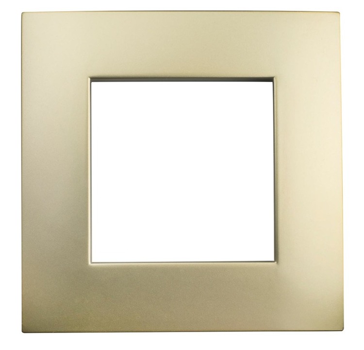 Ramka plastikowa pojedyncza HBF SOPIA (Kalya) 159313 złota satyna elegancki design prosta forma