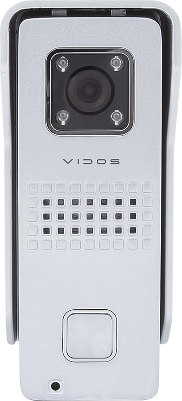 Stacja bramowa VIDOS S6S jednoabonentowa stacja dla systemów wideodomofonowych obudowa wykonana z utwardzanego stopu aluminium 