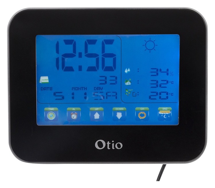 Stacja pogody Otio 810030 3w1 barometr termometr higrometr pomiary elegancka i nowoczesna stacja pogodowa