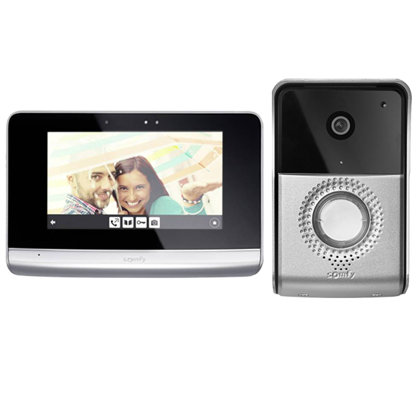 Wideodomofon SOMFY V500 Zestaw nowej generacji z ekranem dotykowym nadajnikiem RTS oraz funkcją zapisu zdjęć osób dzwoniących
