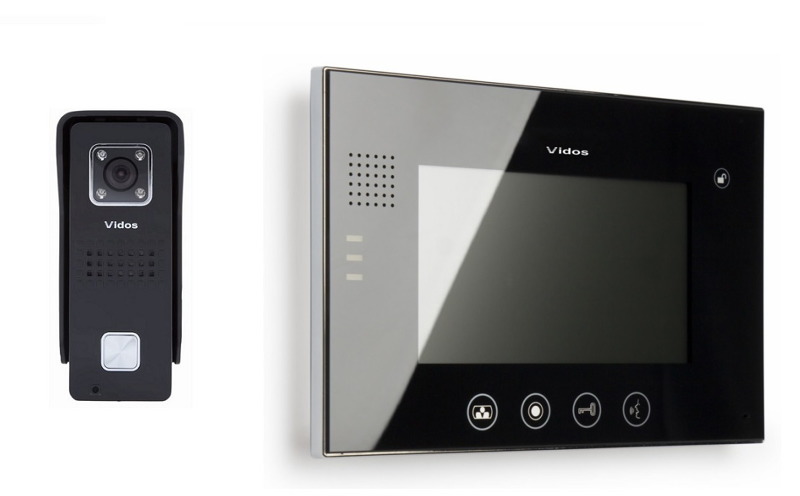 Wideodomofon VIDOS M670B/S6B 7" LCD głośnomówiący bezsłuchawkowy monitor wideodomofonowy