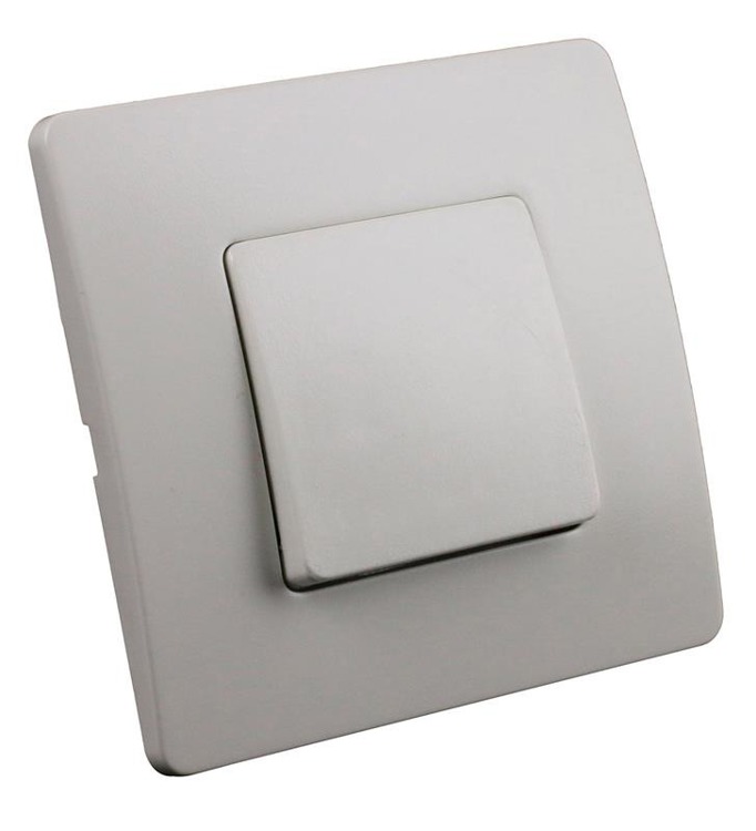 Włącznik schodowy HBF VENUS 132152 biały elegancki design prosta forma